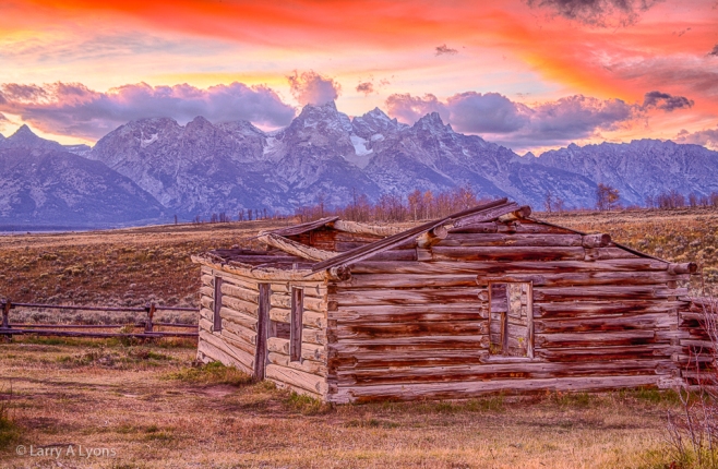 'Teton Sunset' © Larry A Lyons